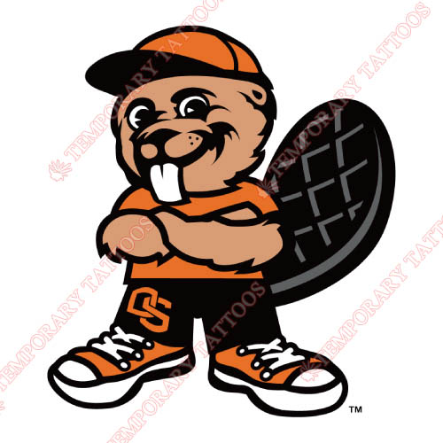 Oregon State Beavers Customize Temporary Tattoos Stickers NO.5806